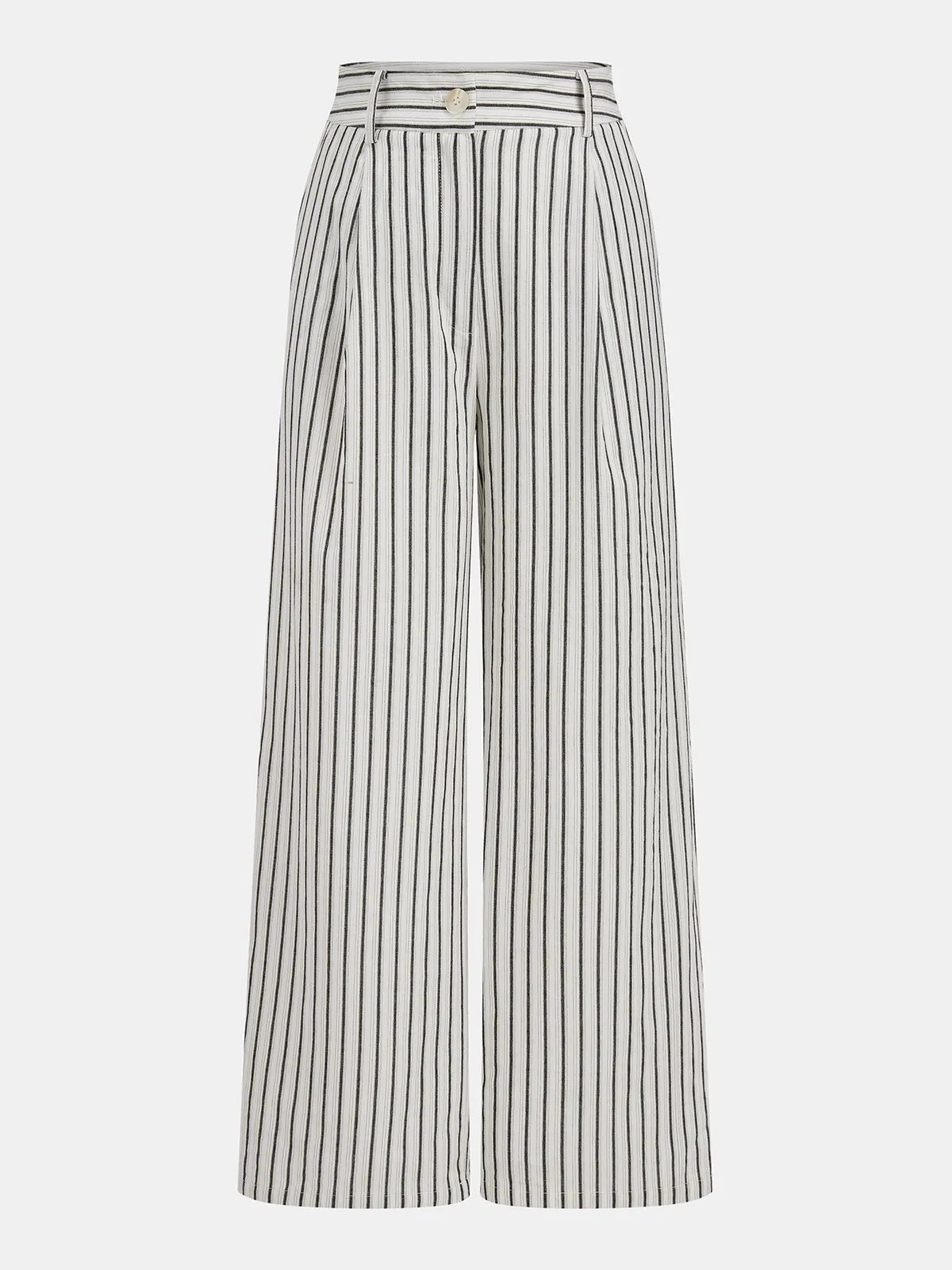 Striped Tie-Back Cotton Top & Pants Set sold by COMMENSE product image thumbnail 4