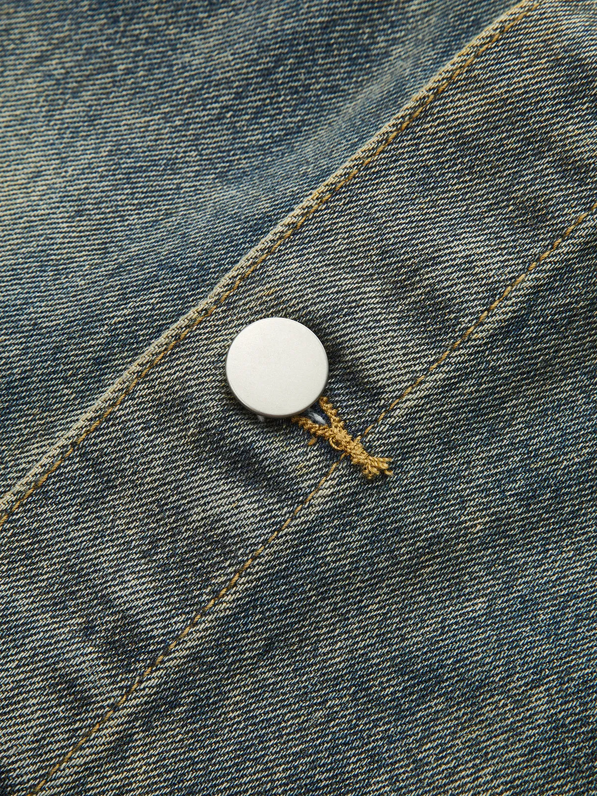 Overlay Button Front Denim Skort sold by COMMENSE product image thumbnail 3