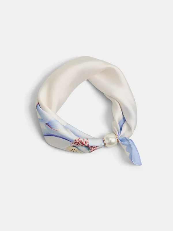 Pearl Magnetic-Closure Printed Scarf made by COMMENSE