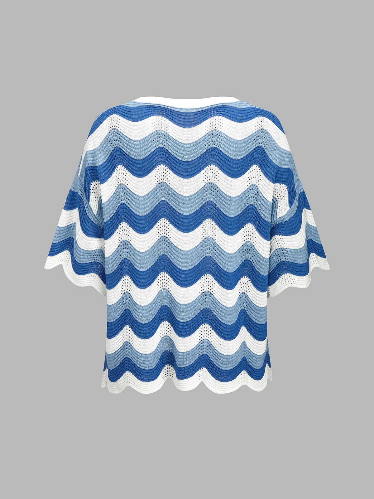 Wavy Knit Two Piece Shorts Set sold by COMMENSE product image thumbnail 4