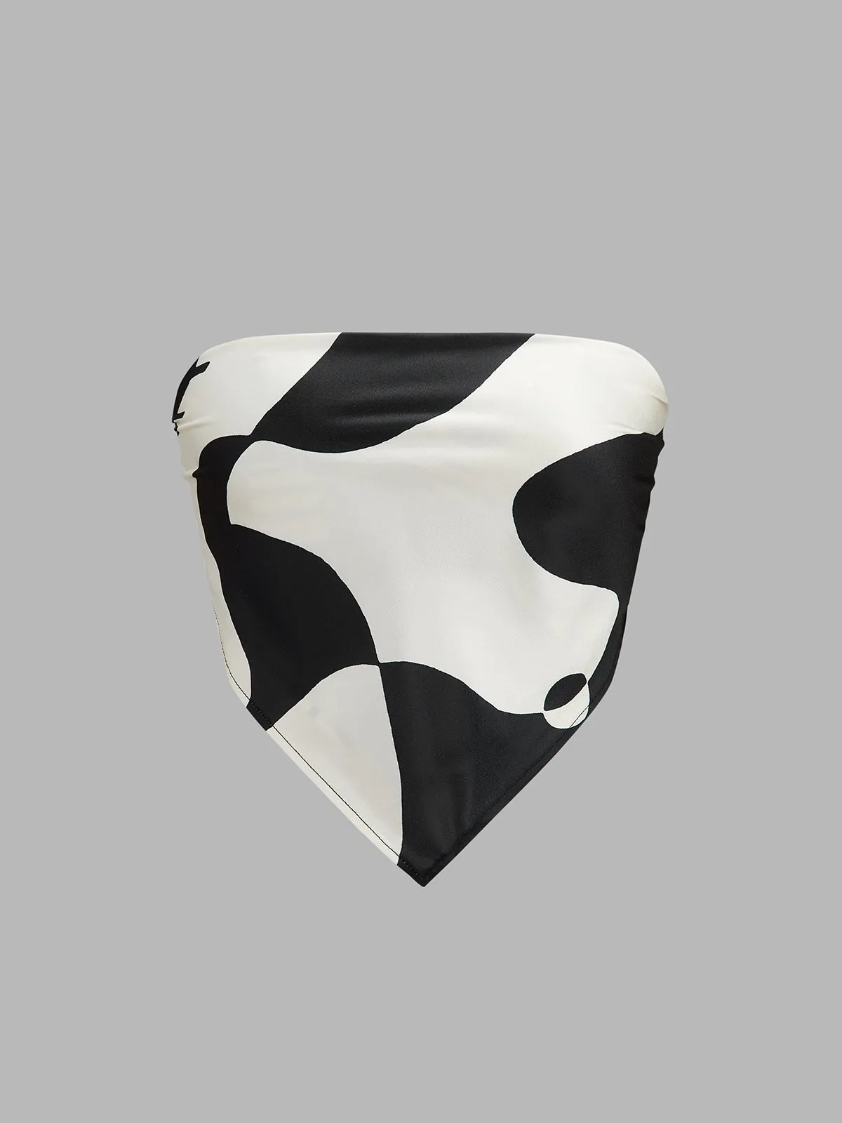Abstract Print Bandeau Top & Pants Set sold by COMMENSE product image thumbnail 3