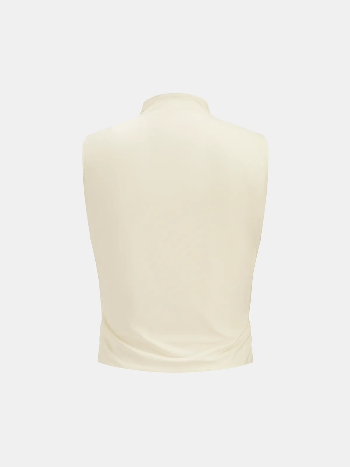 Ruched Sleeveless Top & Striped Pants Set sold by COMMENSE product image thumbnail 3