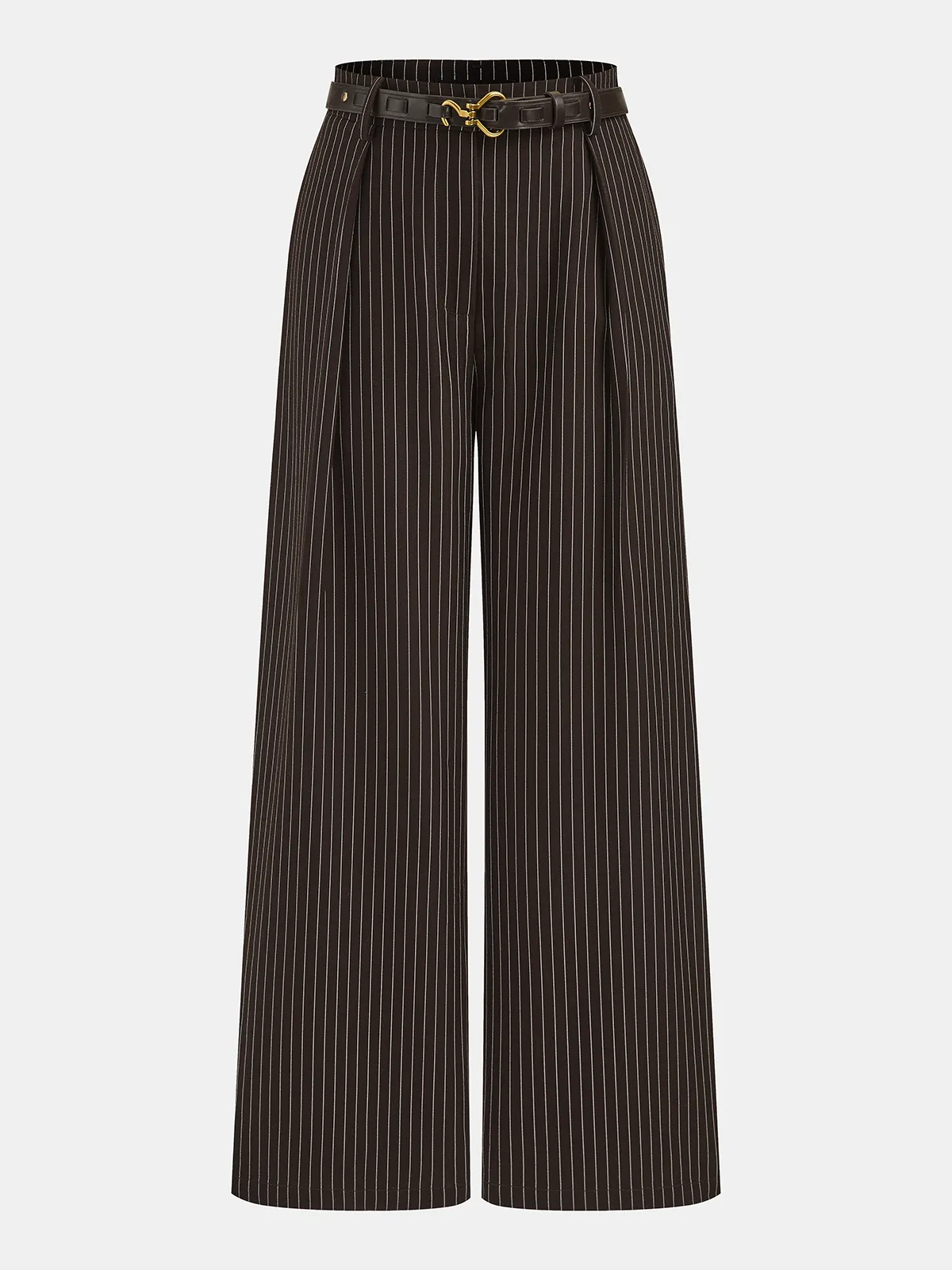 Ruched Sleeveless Top & Striped Pants Set sold by COMMENSE product image thumbnail 4