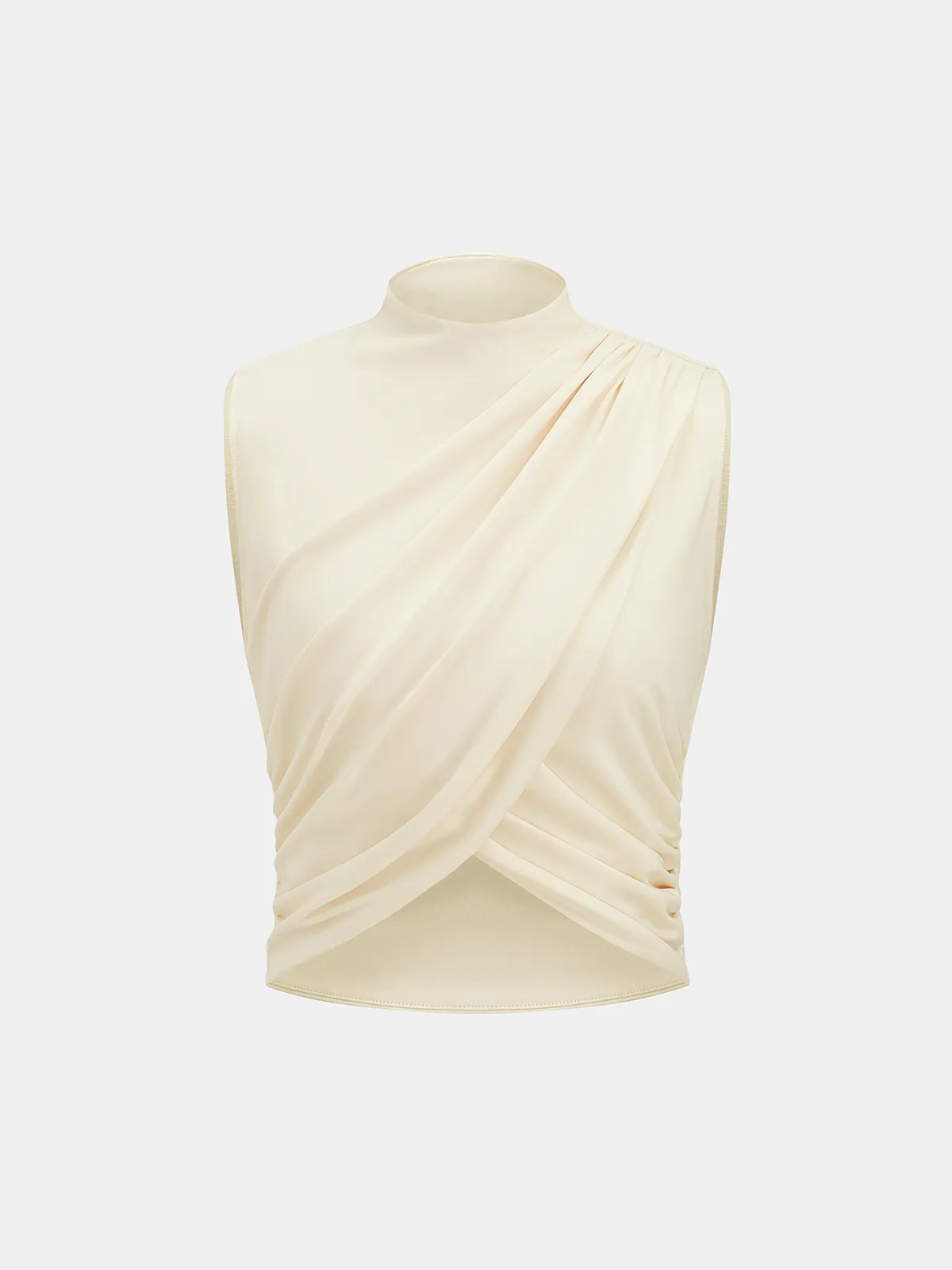 Ruched Sleeveless Top & Striped Pants Set sold by COMMENSE product image thumbnail 2