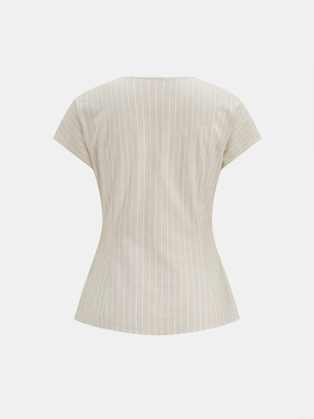 Striped Cotton Two Piece Pants Set sold by COMMENSE product image thumbnail 4