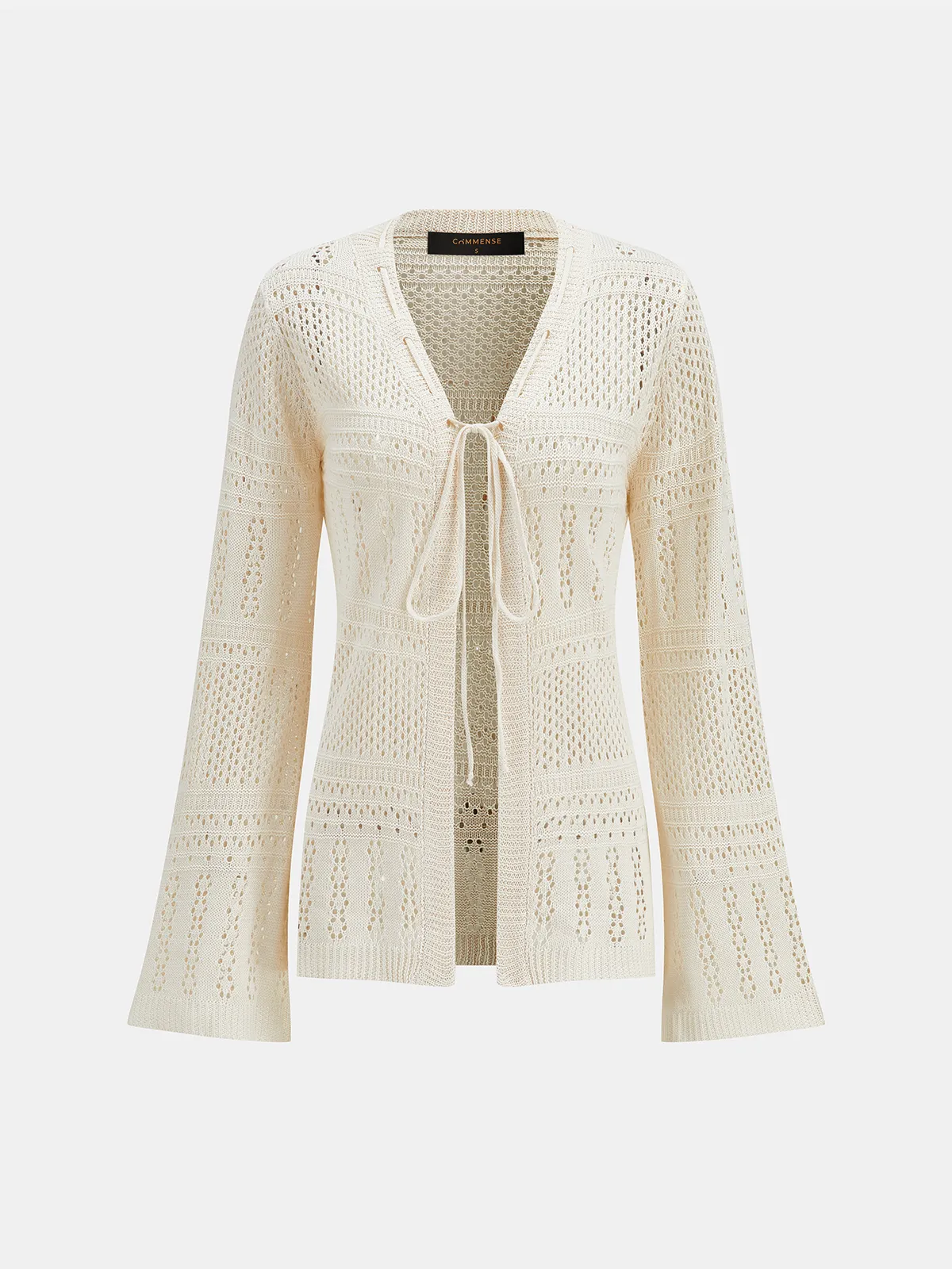 Crochet Knit Cardigan & Mini Skirt Set sold by COMMENSE product image thumbnail 3