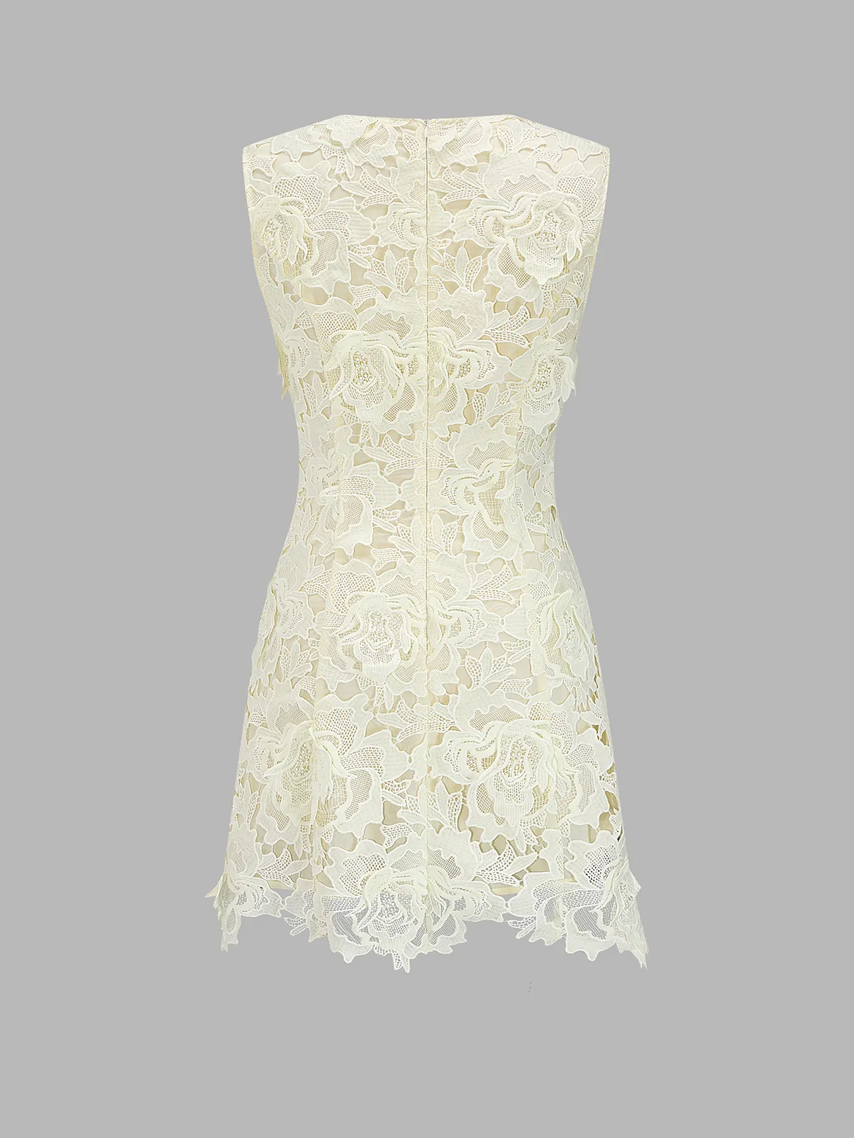 Guipure Lace Sleeveless A-Line Dress sold by COMMENSE product image thumbnail 3