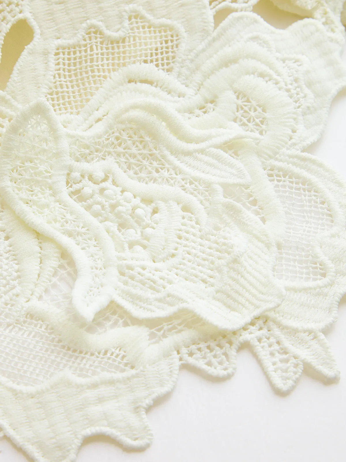 Guipure Lace Sleeveless A-Line Dress sold by COMMENSE product image thumbnail 4