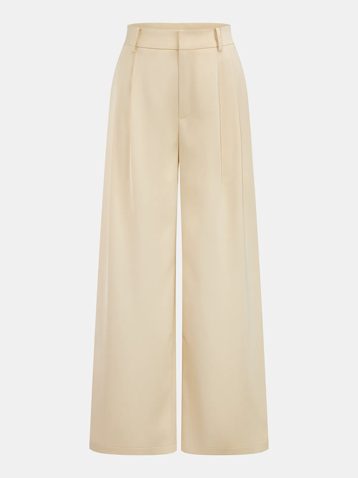 Satin Twisted Top & Wide Leg Pants Set sold by COMMENSE product image thumbnail 5