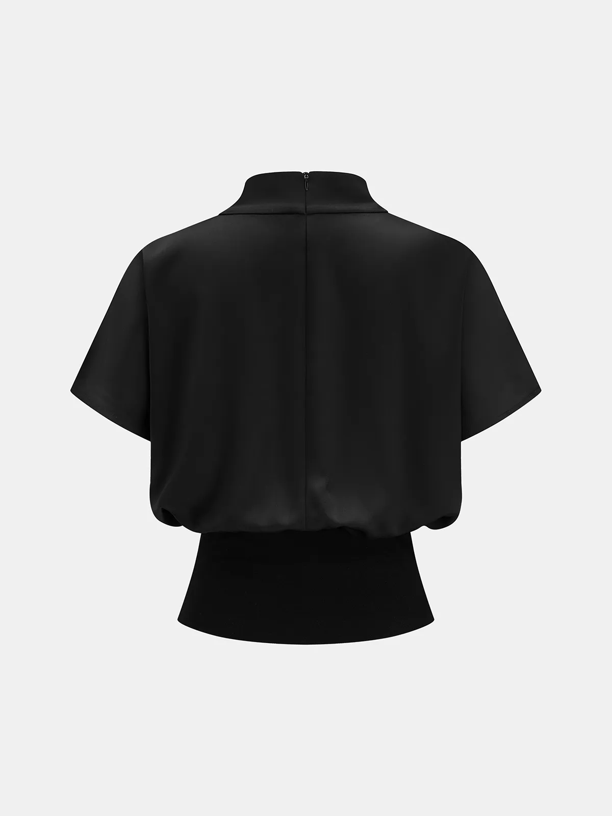 Satin Cowl Neck Blouse & Mermaid Skirt Set sold by COMMENSE product image thumbnail 4