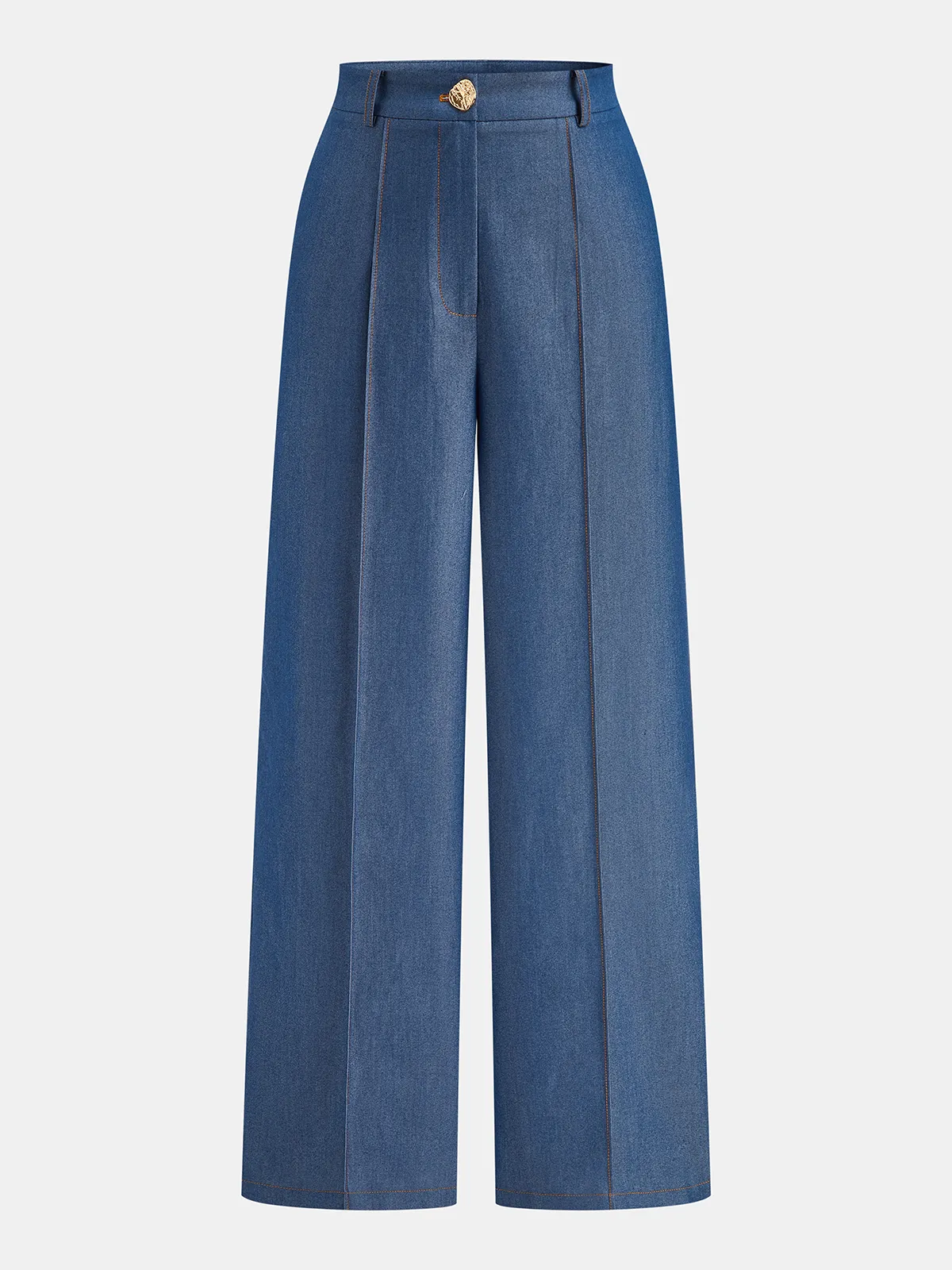 Metal Button Vest & Wide Leg Pants Set sold by COMMENSE product image thumbnail 5