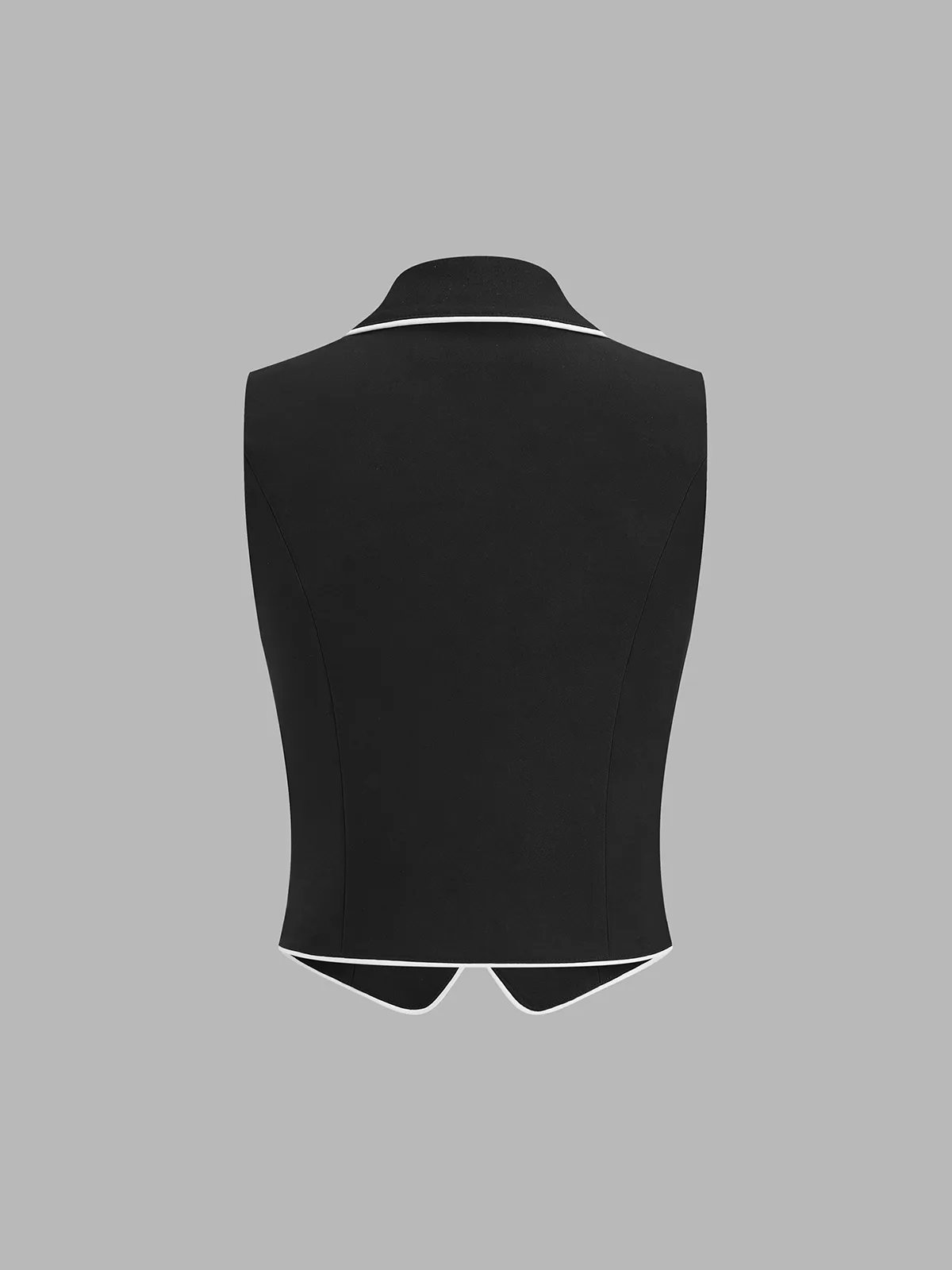 Contrast Piping Blazer Vest & Pants Set sold by COMMENSE product image thumbnail 4