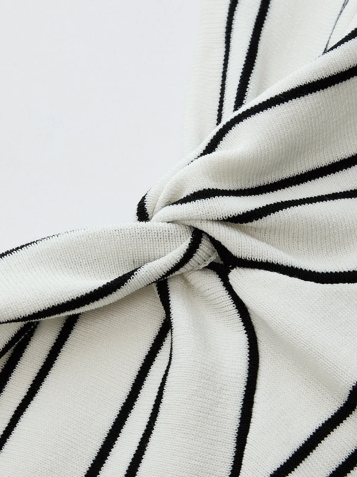 Striped Halter Knit Midi Dress sold by COMMENSE product image thumbnail 4