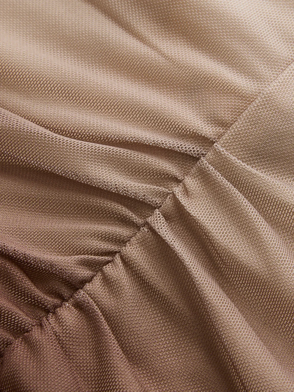 Gradient Mesh Off-Shoulder Ruched Top sold by COMMENSE product image thumbnail 4