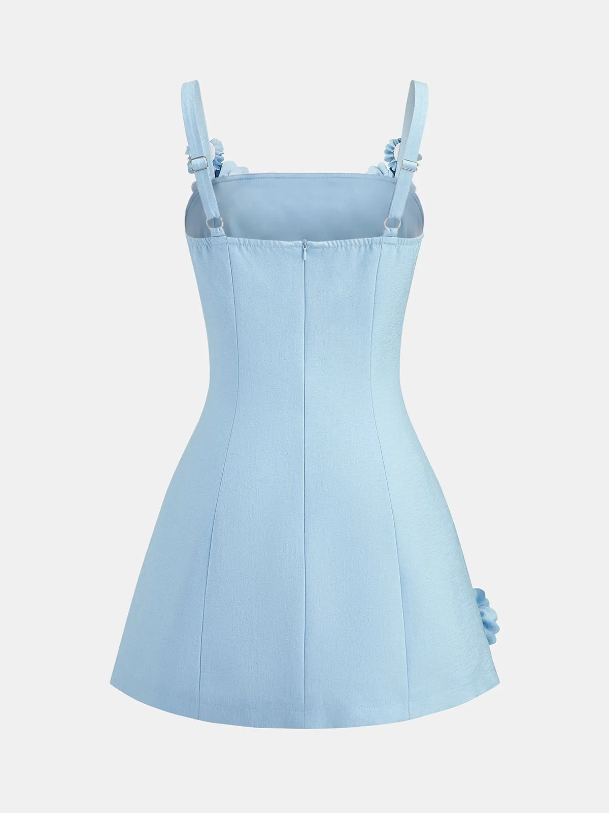 3D Floral A-Line Cami Mini Dress sold by COMMENSE product image thumbnail 2