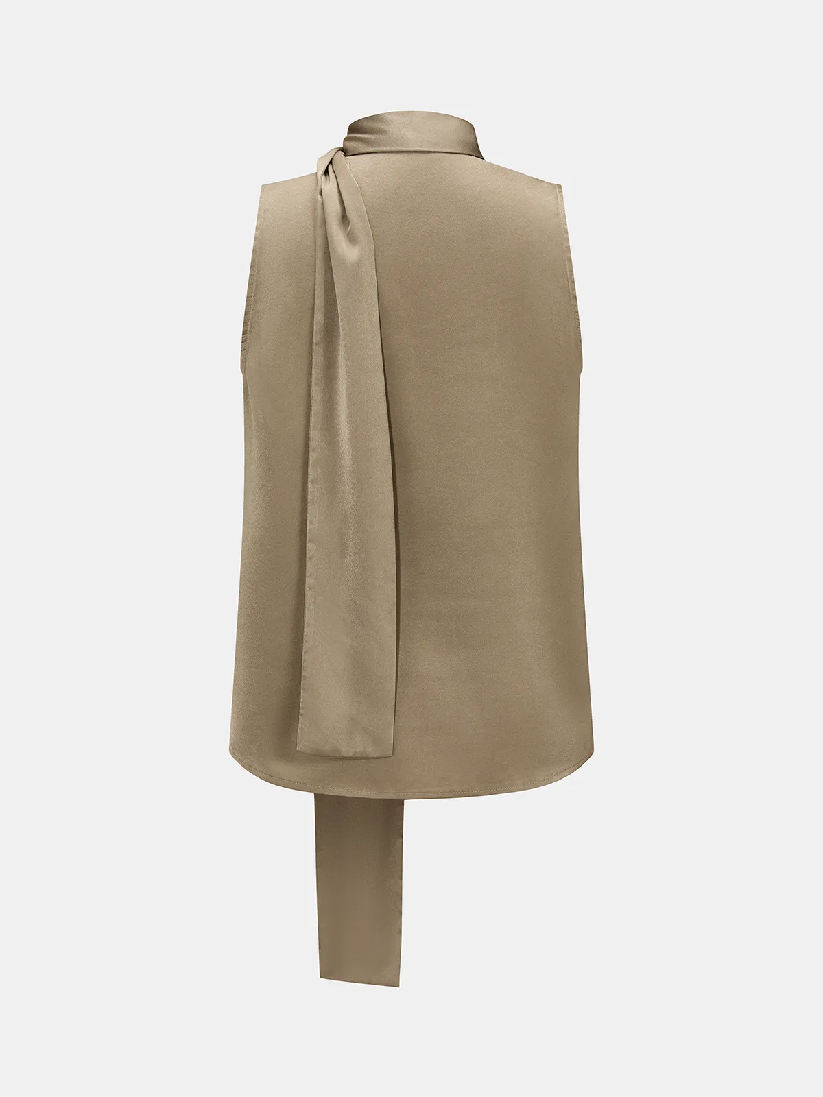 Tie-Neck Sleeveless Top & Pleated Pants Set sold by COMMENSE product image thumbnail 3