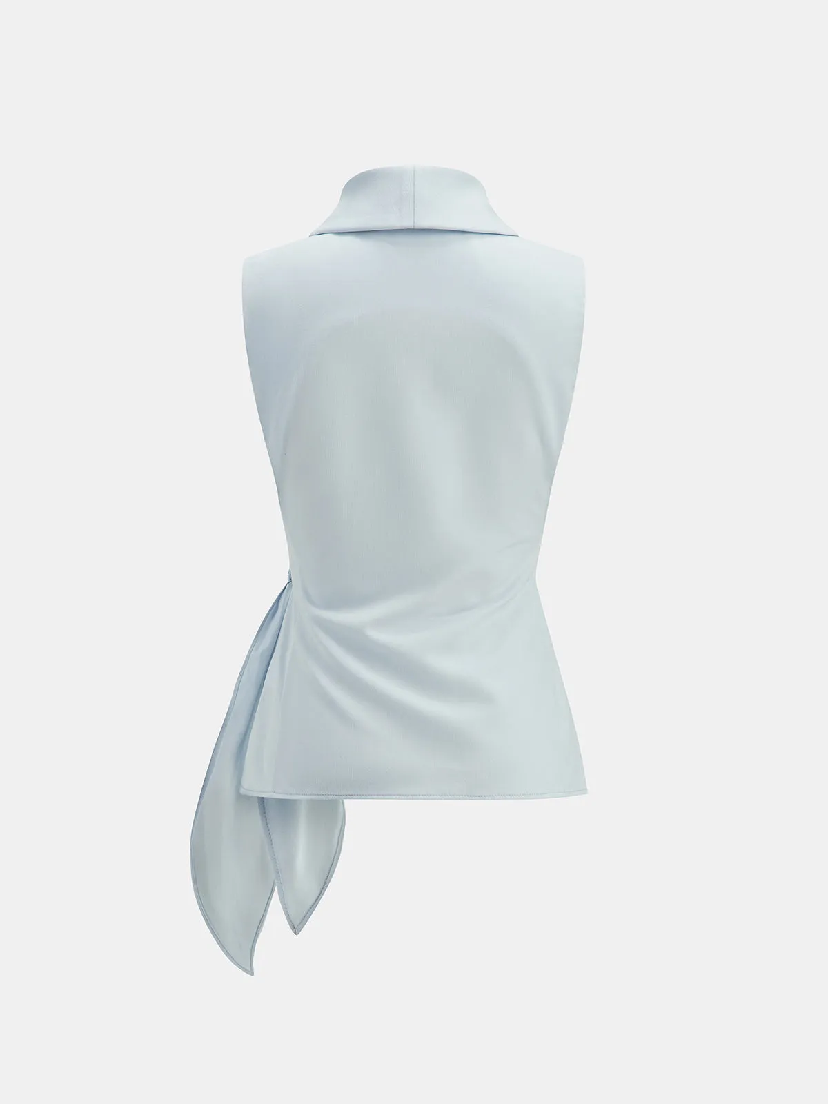Tie-Waist Sleeveless Blouse & Pants Set sold by COMMENSE product image thumbnail 4