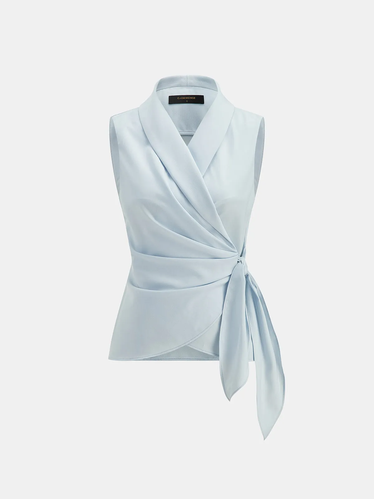 Tie-Waist Sleeveless Blouse & Pants Set sold by COMMENSE product image thumbnail 3