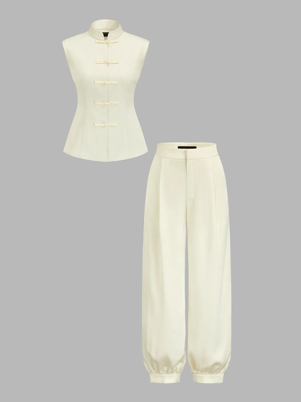Frog Button Vest & Lantern Pants Set sold by COMMENSE product image thumbnail 2