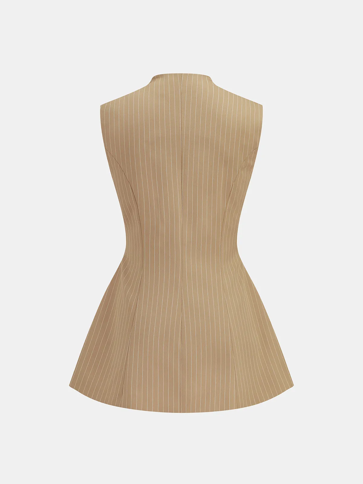 Pinstripe Tailored Vest & Mini Skirt Set sold by COMMENSE product image thumbnail 5
