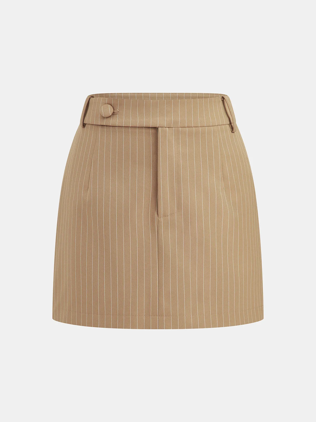 Pinstripe Tailored Vest & Mini Skirt Set sold by COMMENSE product image thumbnail 2