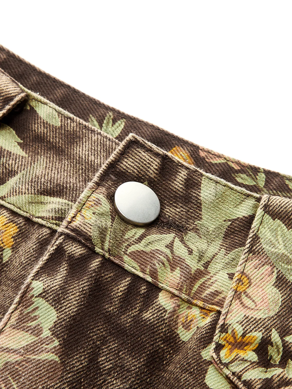 Floral Jacquard Denim Mini Skirt sold by COMMENSE product image thumbnail 5