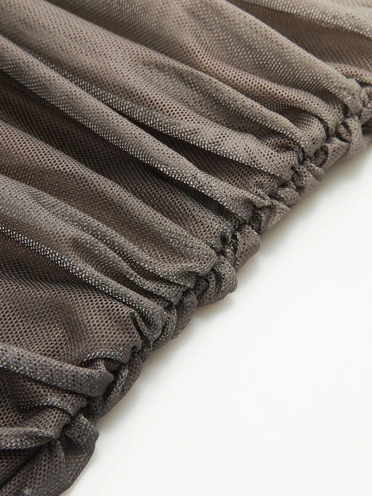 Ombre Mesh Ruched Strapless Midi Dress sold by COMMENSE product image thumbnail 5