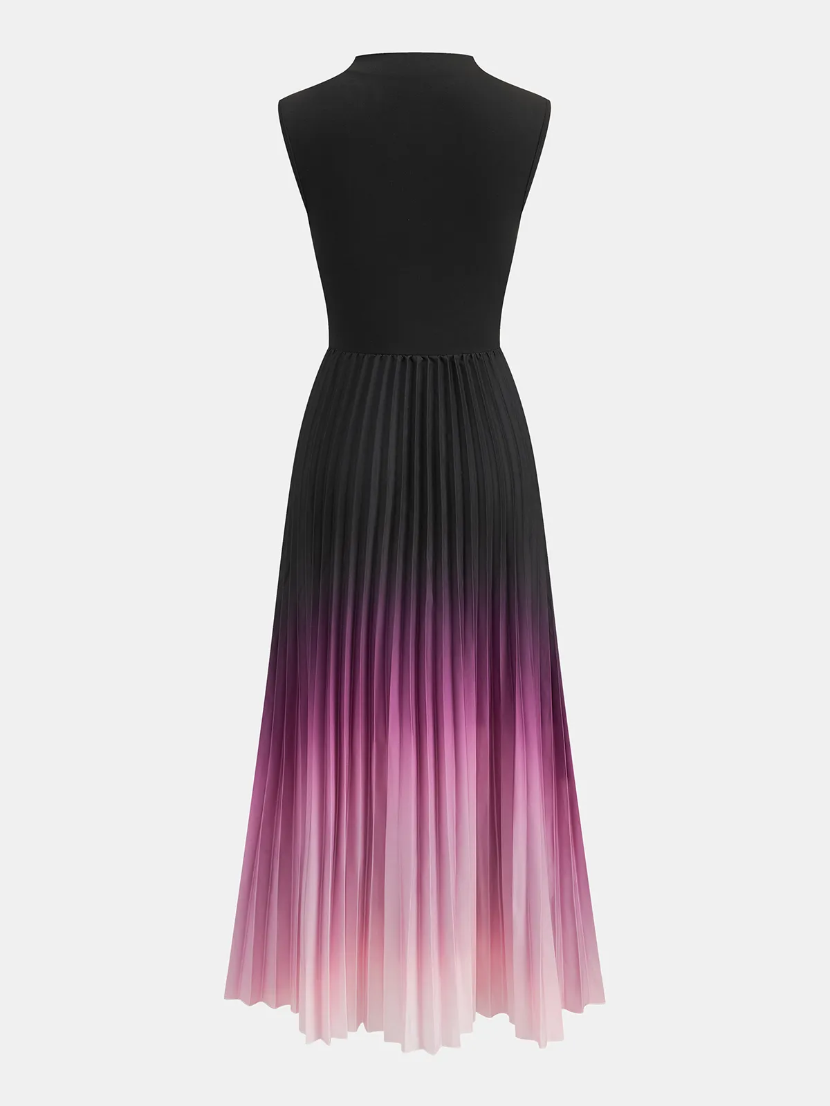 Sleeveless Pleated Gradient Midi Dress sold by COMMENSE product image thumbnail 3
