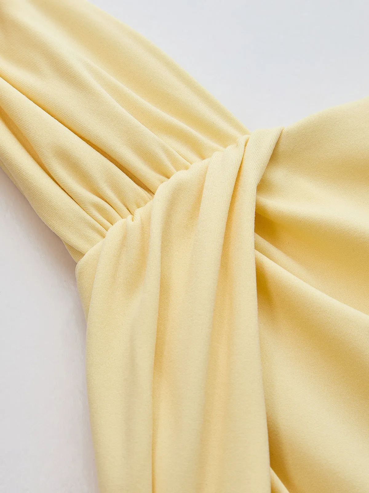Asymmetric Sleeveless Ruched Waist Maxi Dress sold by COMMENSE product image thumbnail 5