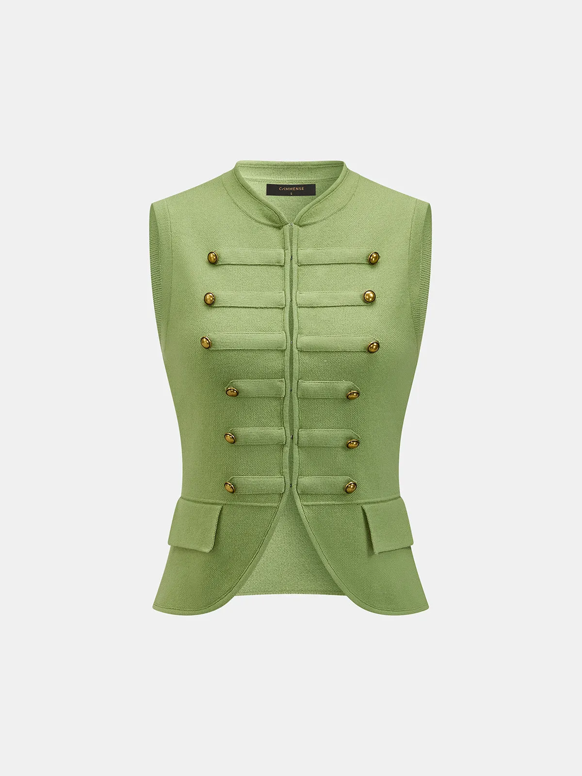 Napoleon Metal Detail Knit Vest sold by COMMENSE product image thumbnail 2