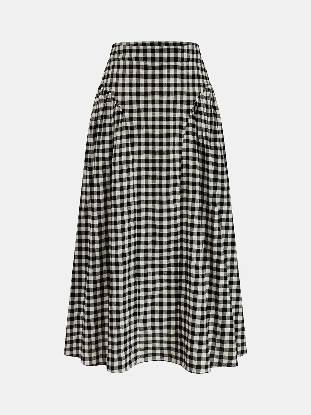 Cotton Gingham Cami Top & Midi Skirt Set sold by COMMENSE product image thumbnail 5
