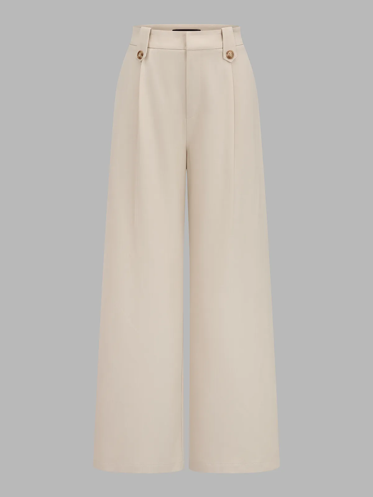 V-Neck Button Vest & Wide Leg Pants Set sold by COMMENSE product image thumbnail 5