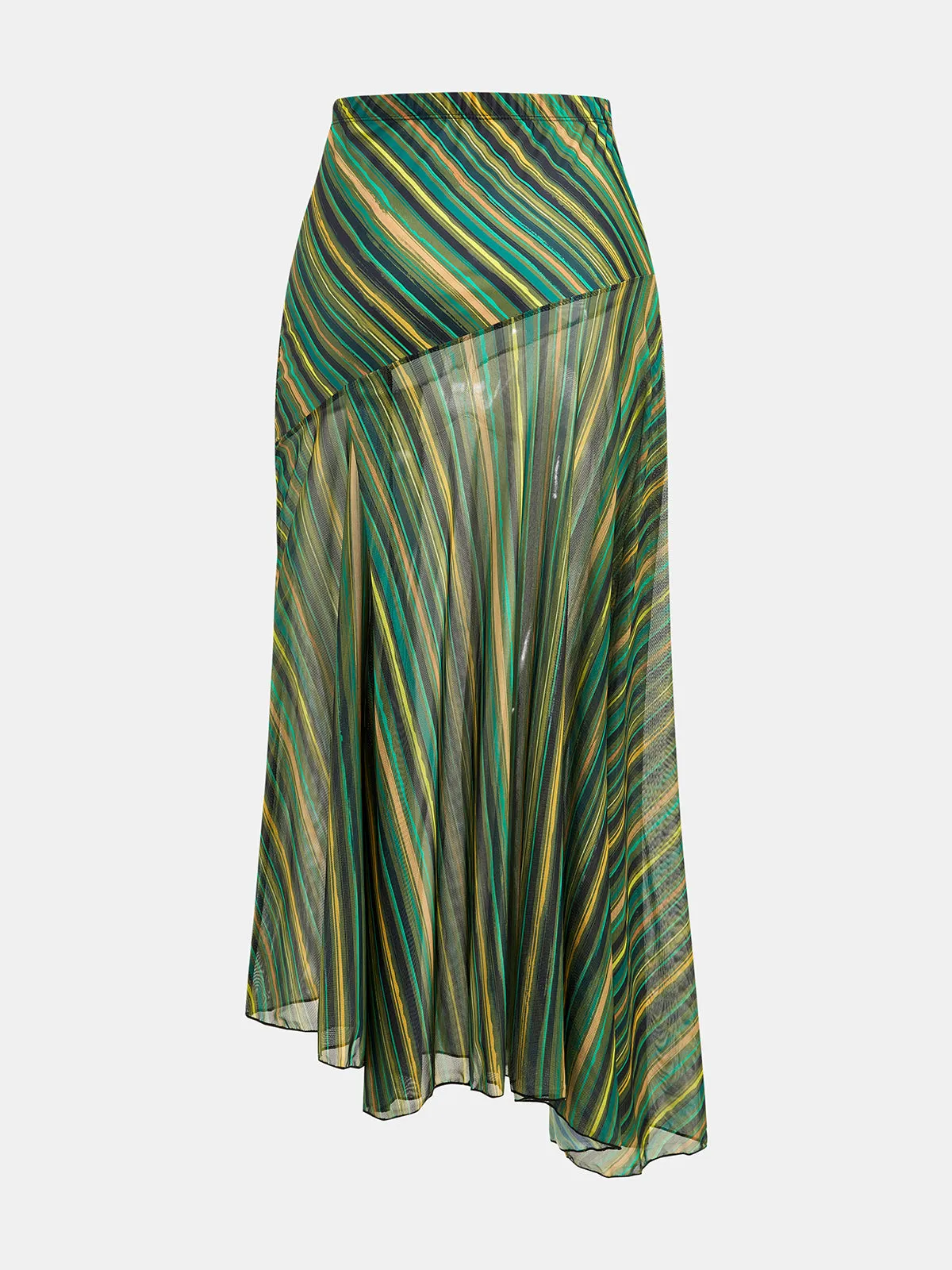 Striped Sequin One-Piece Swimsuit & Skirt Set sold by COMMENSE product image thumbnail 5