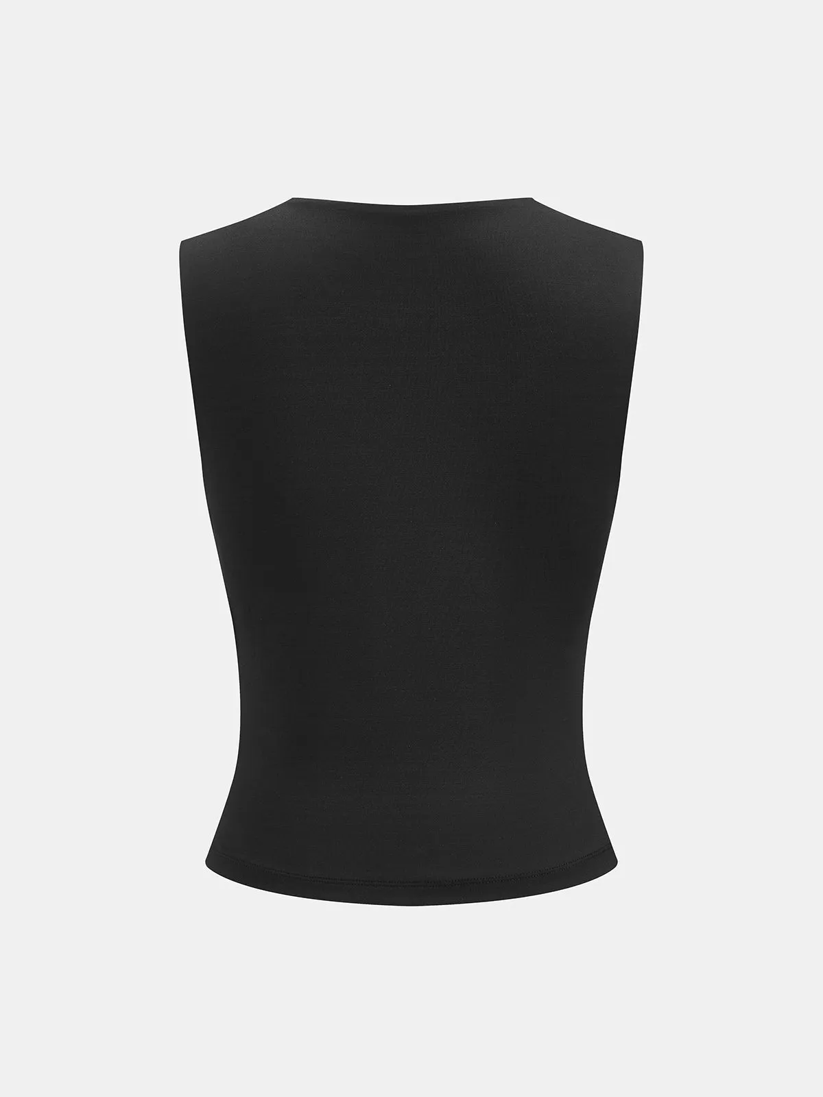 Ruched Sleeveless Fitted Blouse sold by COMMENSE product image thumbnail 2