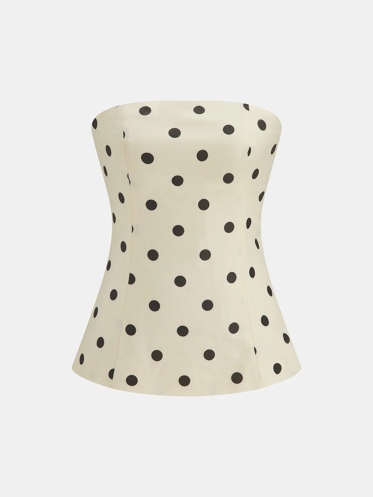 Polka Dot Strapless Top & Pants Set sold by COMMENSE product image thumbnail 3