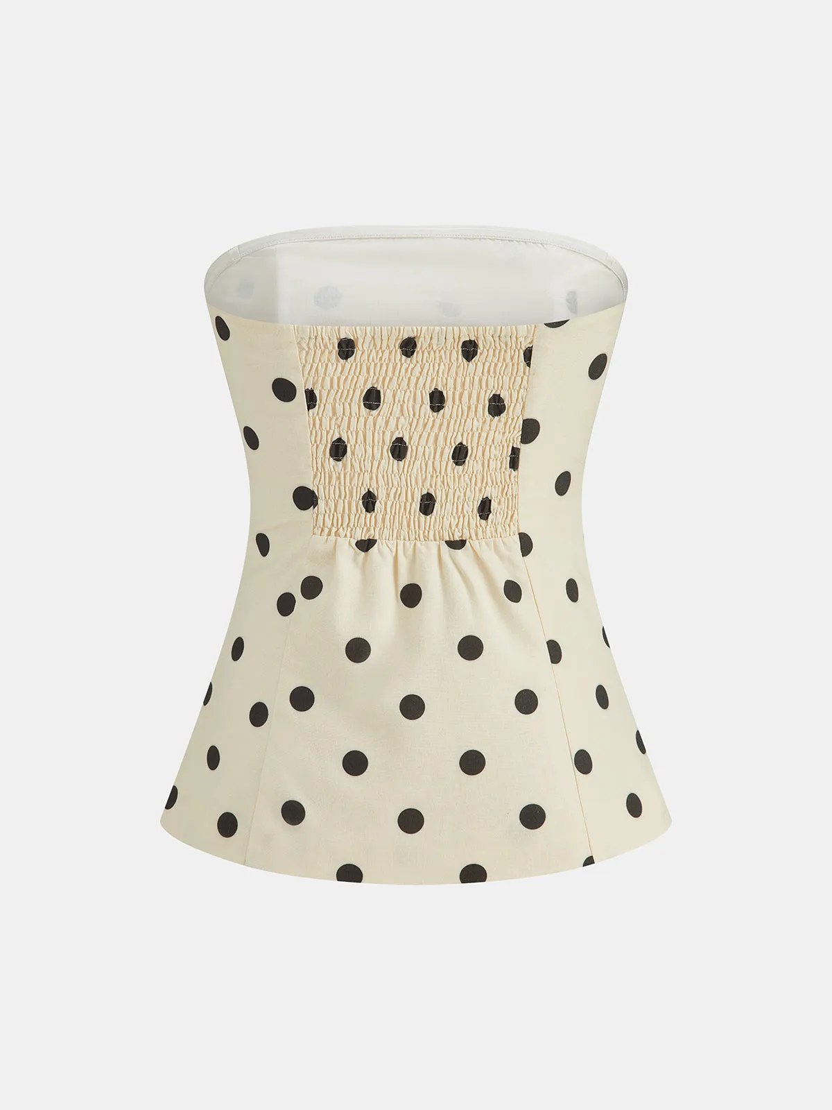 Polka Dot Strapless Top & Pants Set sold by COMMENSE product image thumbnail 4
