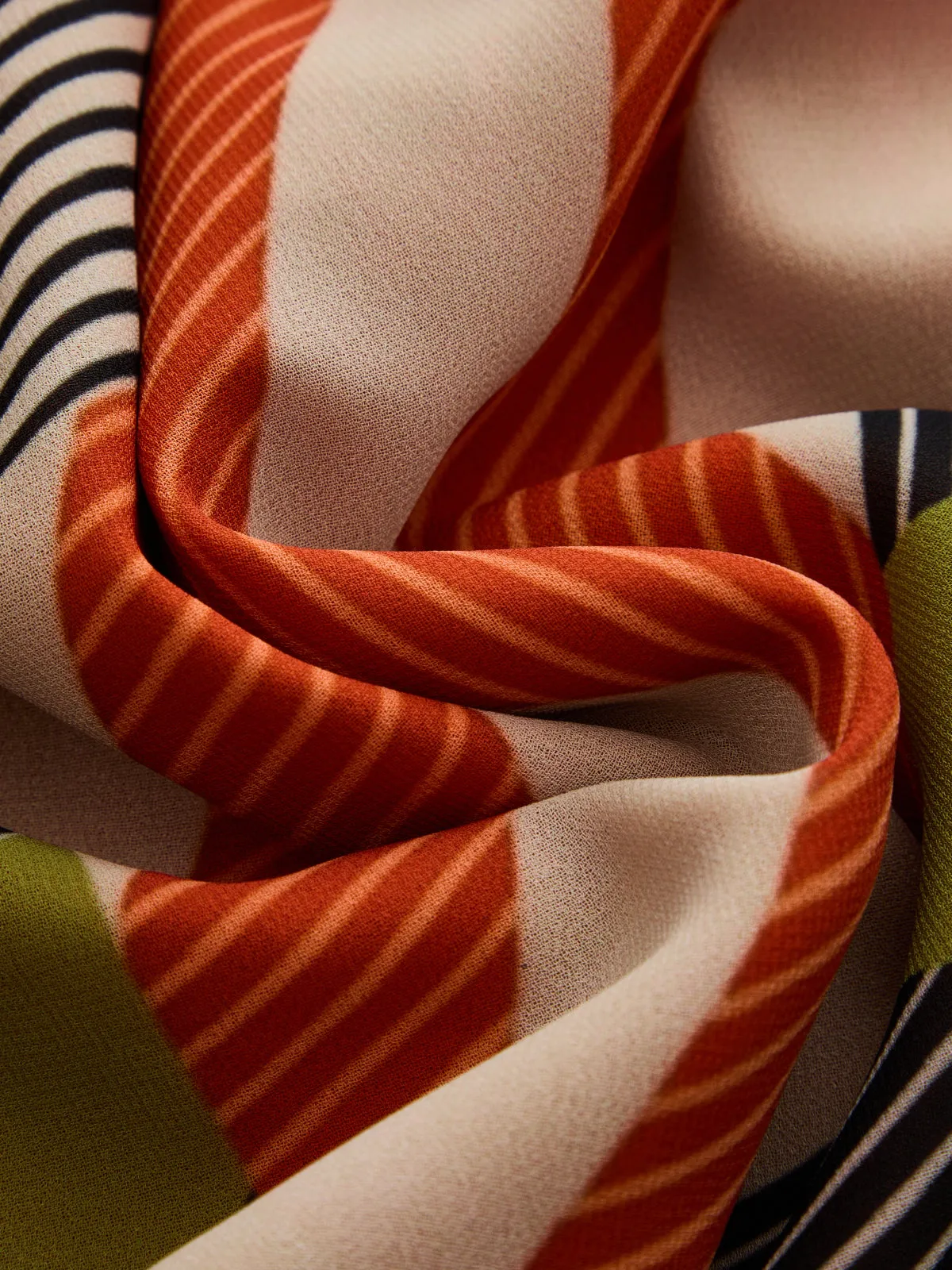 Color Block Striped Asymmetric Midi Dress sold by COMMENSE product image thumbnail 3