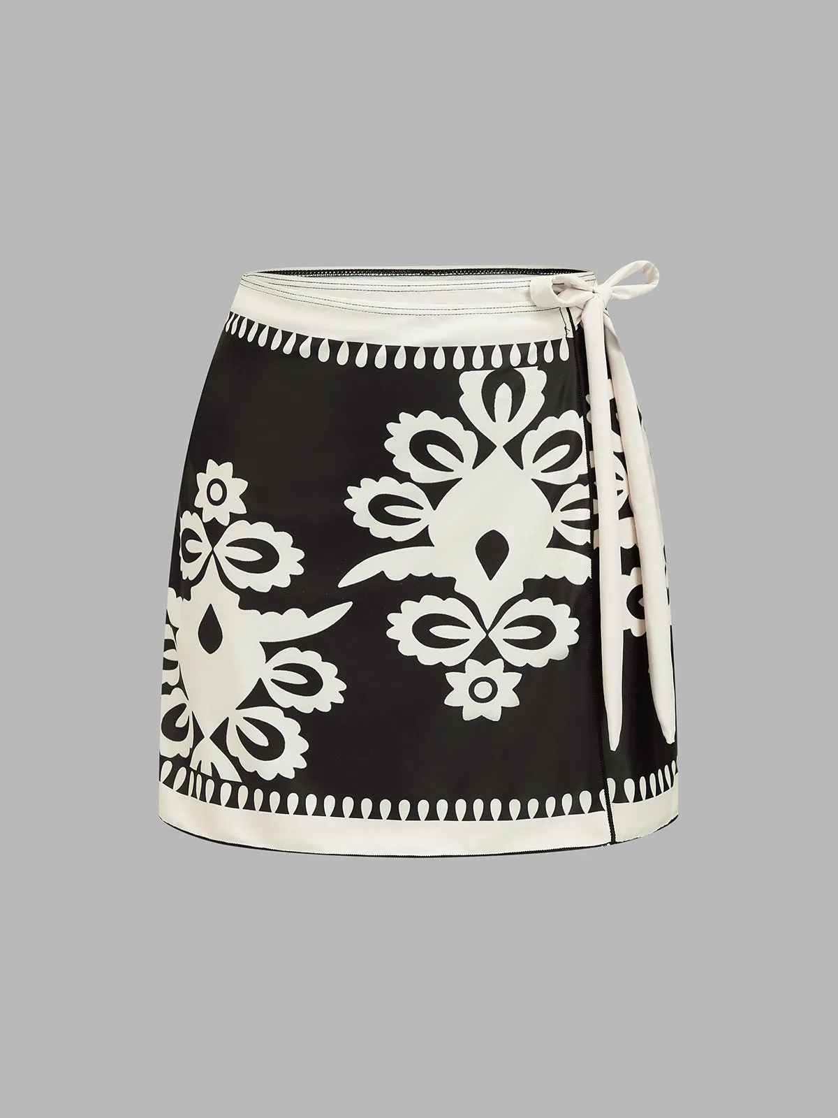 3-Piece Boho Floral Print Swimsuit Set sold by COMMENSE product image thumbnail 4