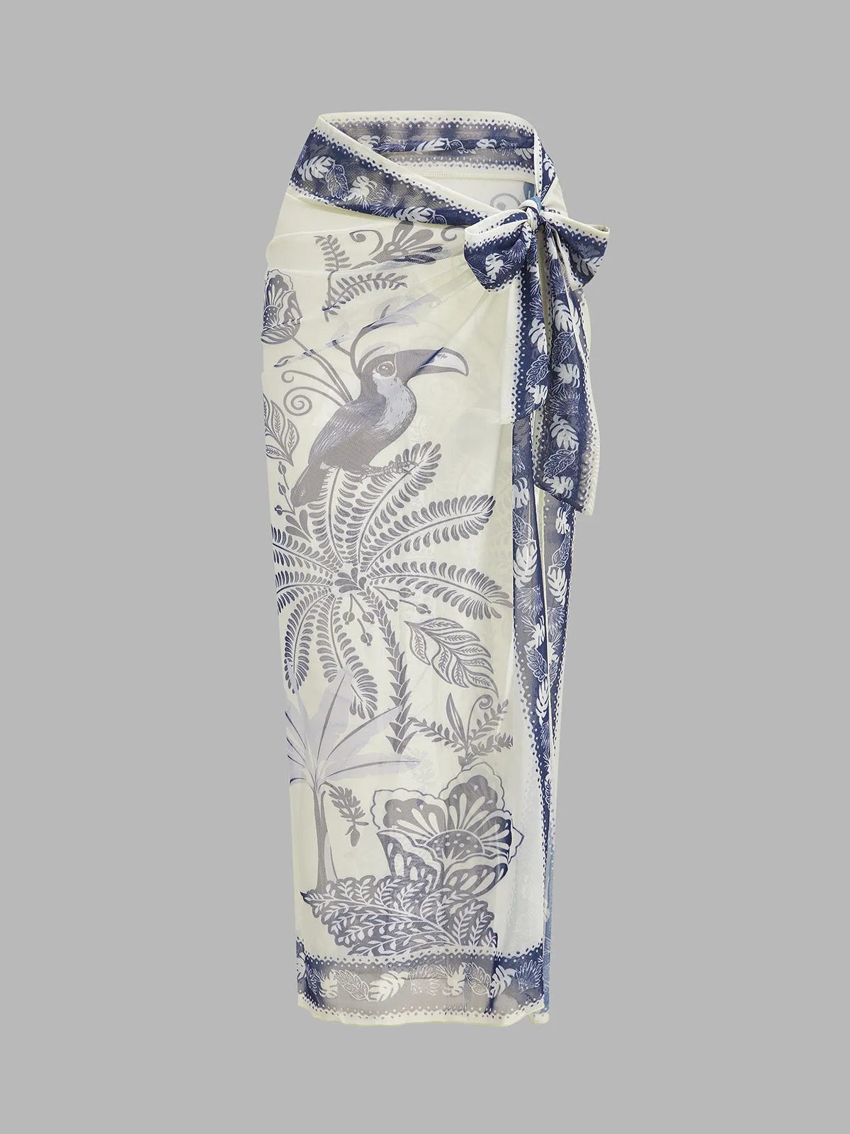 Tropical Toucan Print One Piece Swimsuit & Sarong Set sold by COMMENSE product image thumbnail 4