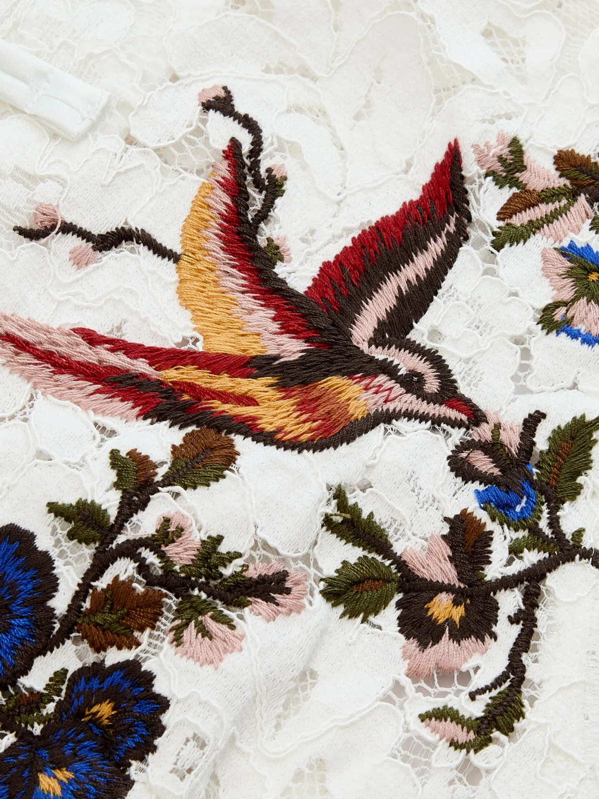 Embroidered Birdsong Lace Top sold by COMMENSE product image thumbnail 5