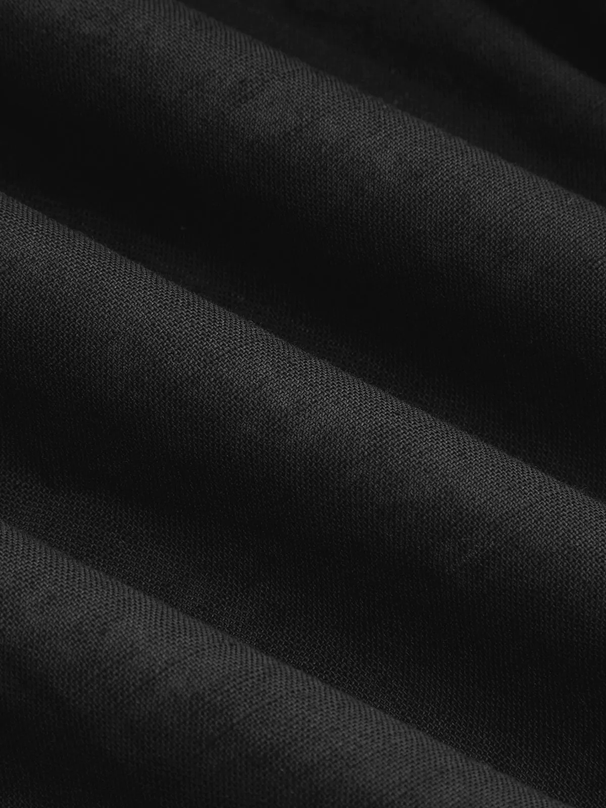 One Shoulder Applique Cotton Linen Mid Dress sold by COMMENSE product image thumbnail 3