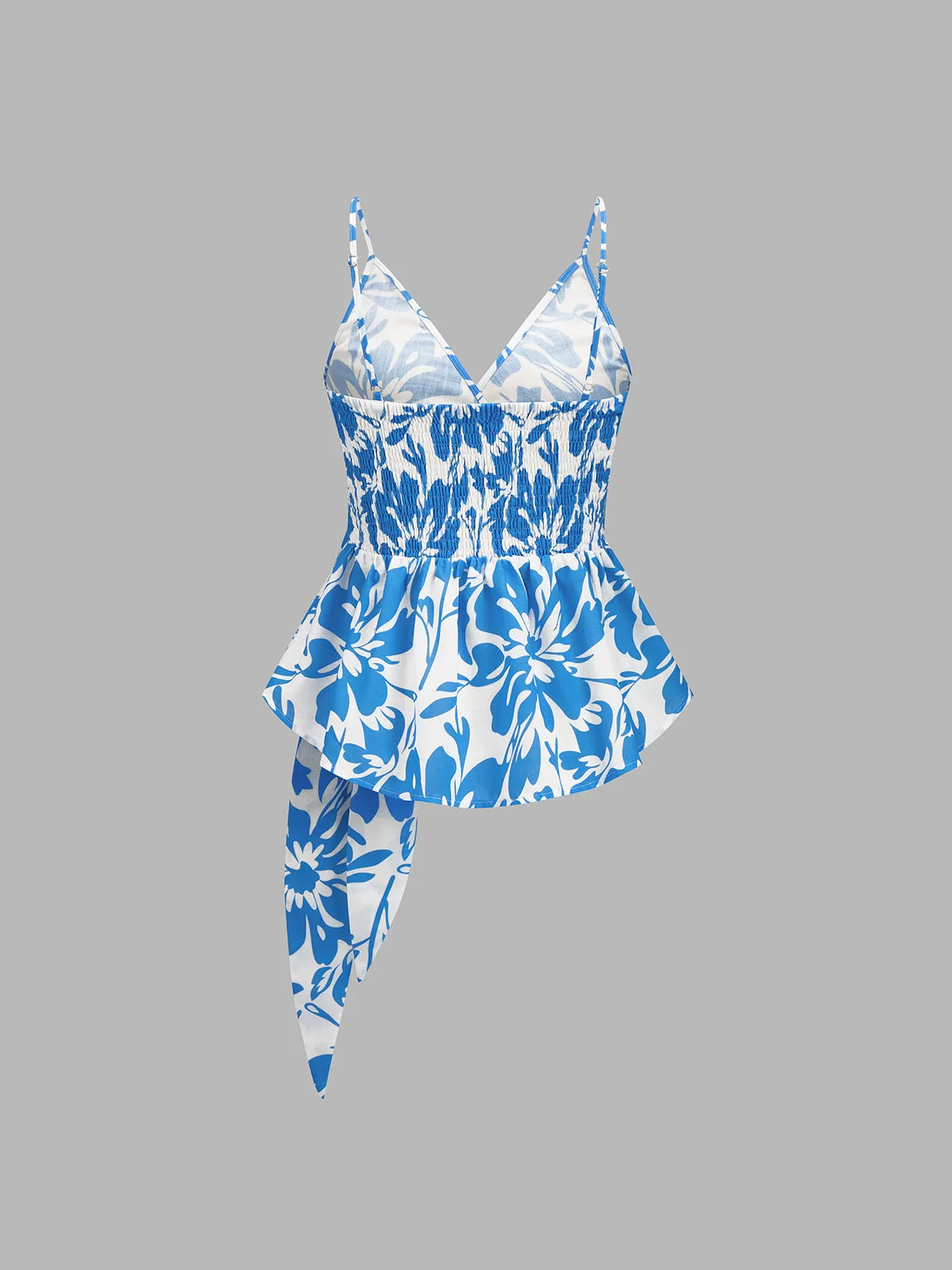 Floral Print Wrap Cami Top & Pants Set sold by COMMENSE product image thumbnail 3
