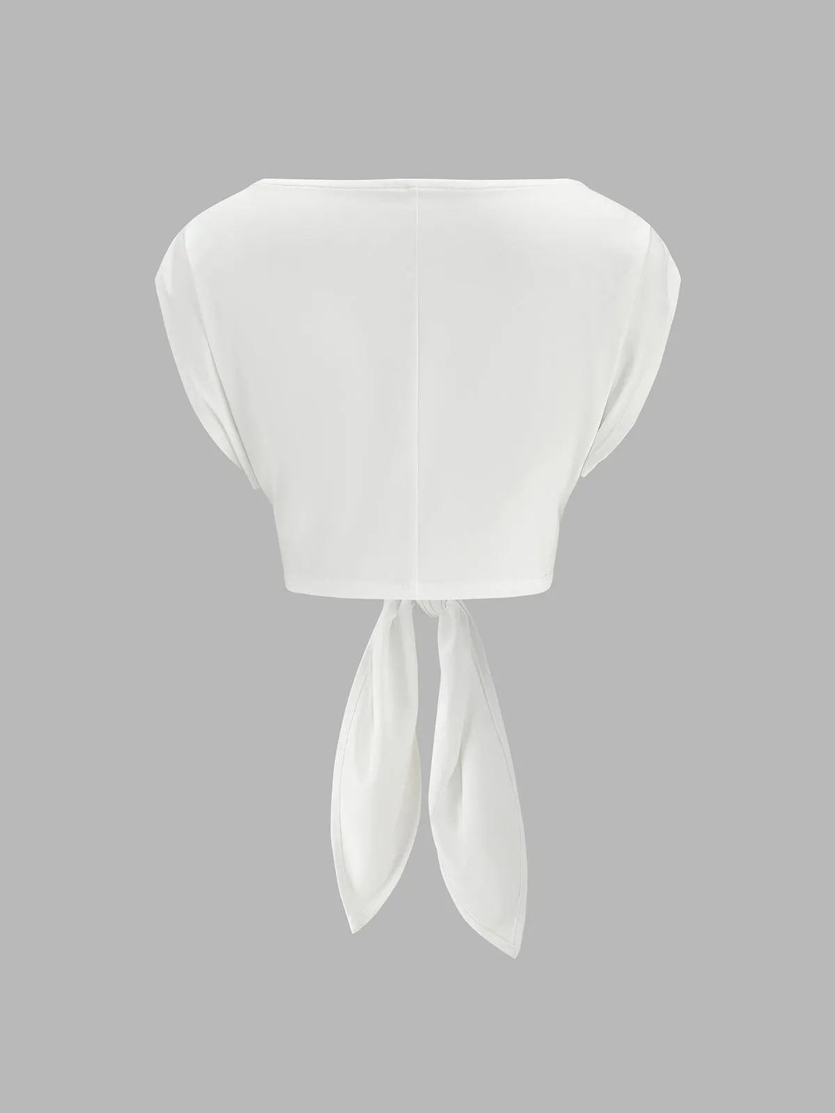 Semi Sheer Dolman Sleeve Tie Knot Blouse sold by COMMENSE product image thumbnail 2