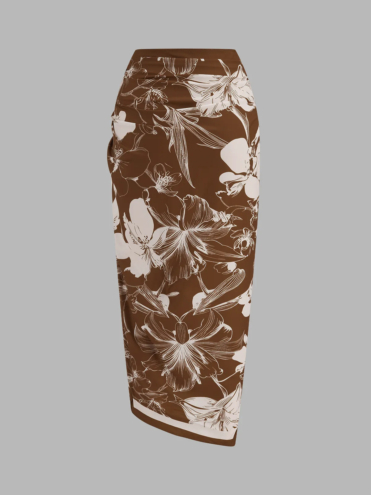 Striped One-Piece Swimsuit & Sarong Set sold by COMMENSE product image thumbnail 5