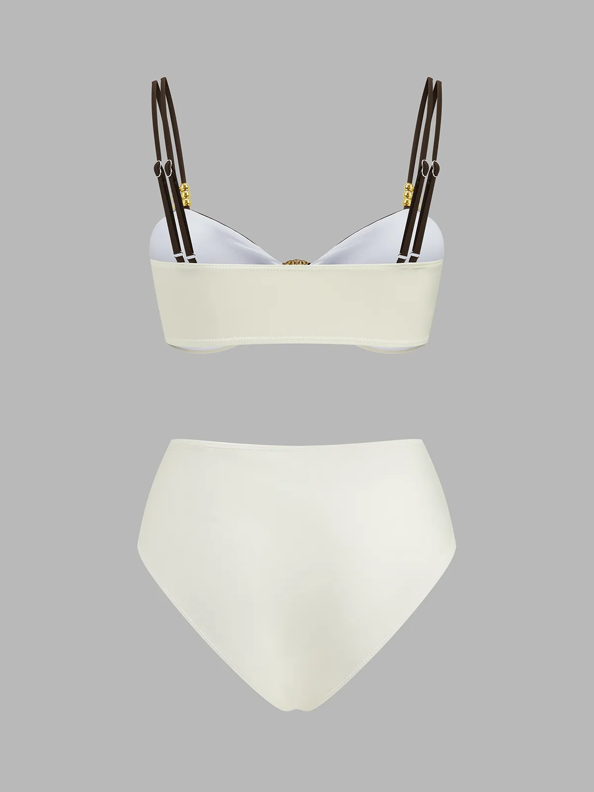 Color Block Shell Accent Bikini Set sold by COMMENSE product image thumbnail 3