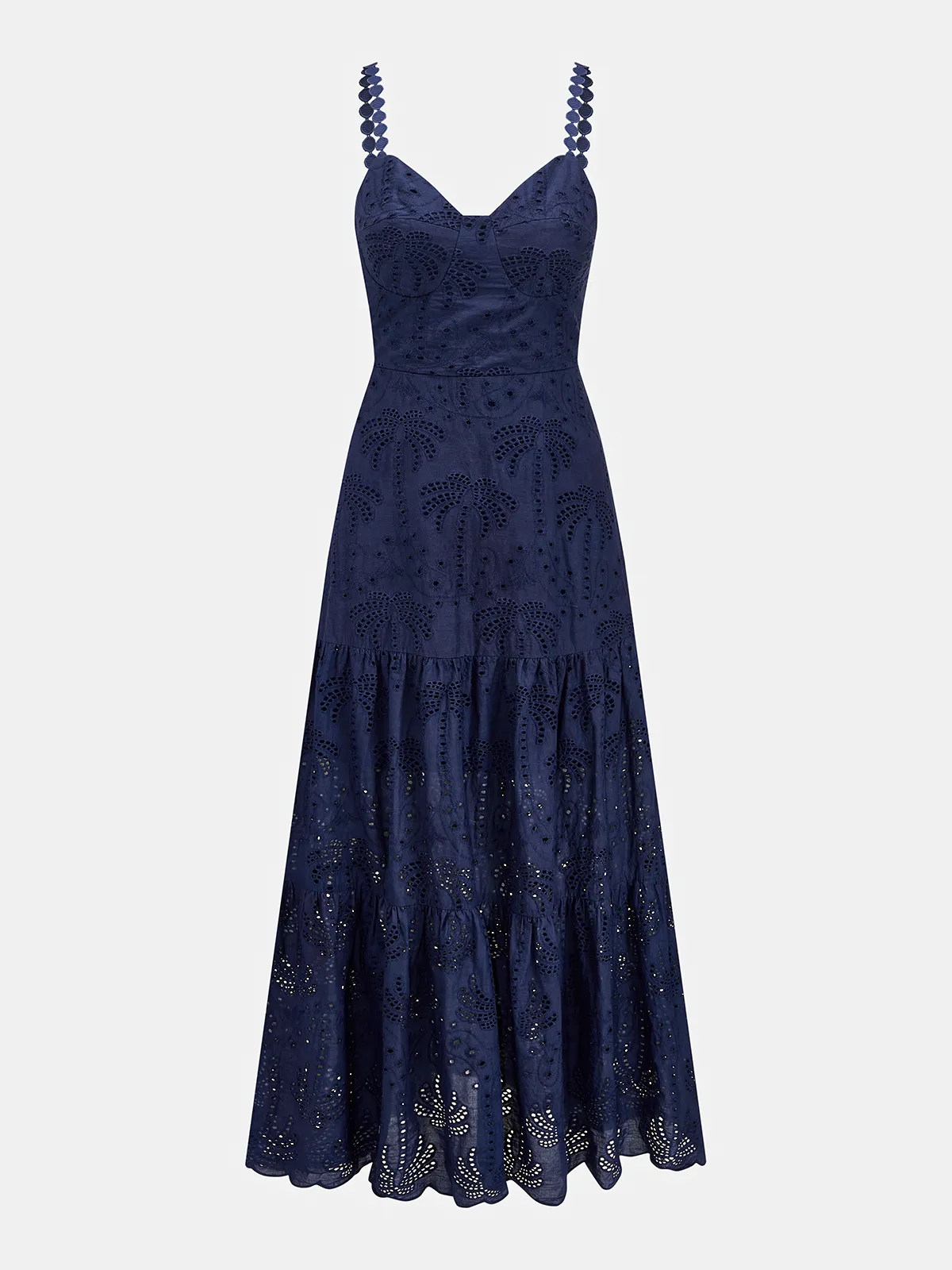 Eyelet Embroidery Tiered Cami Dress sold by COMMENSE product image thumbnail 2