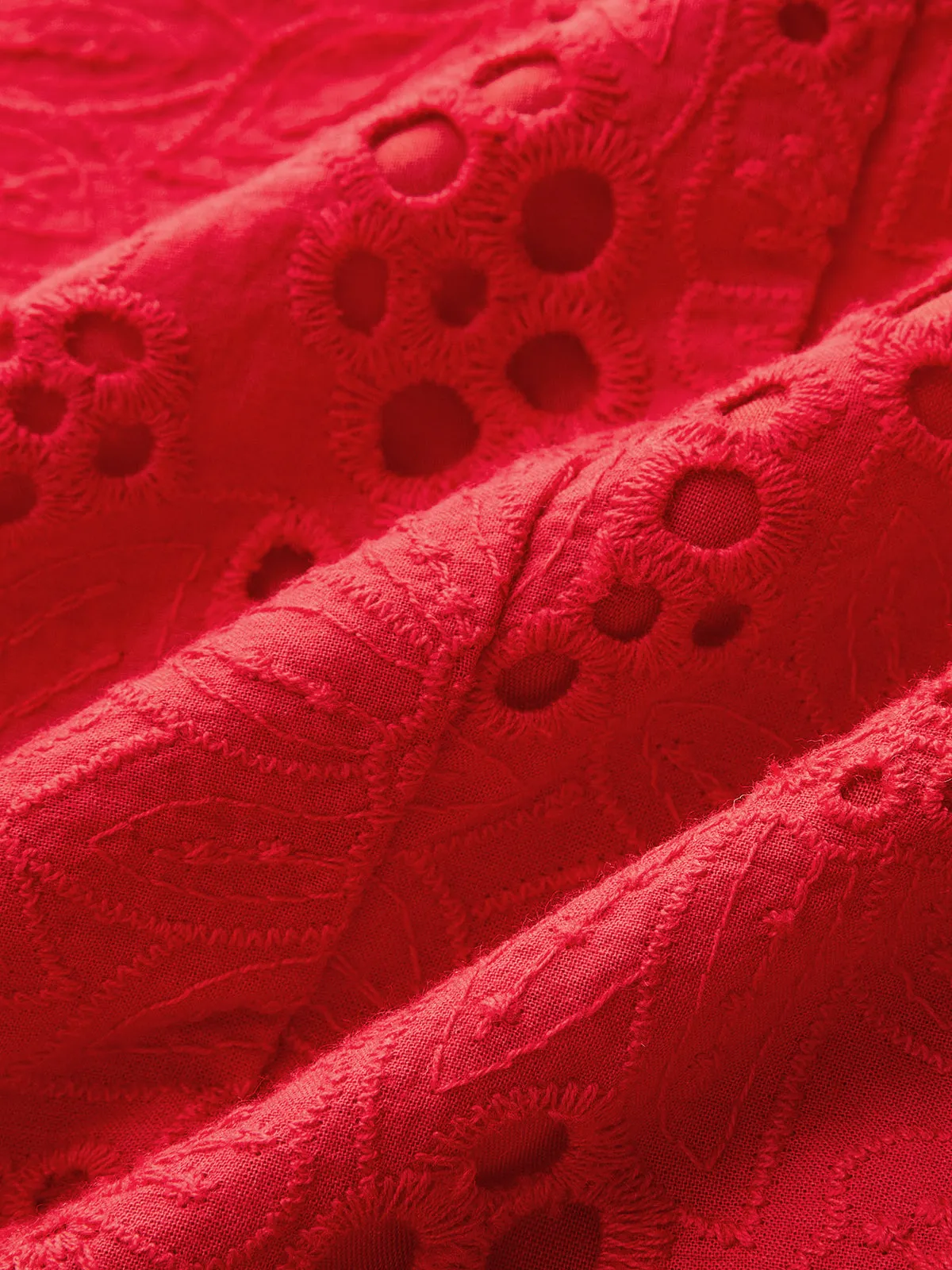 Eyelet Embroidery V-Neck Tank Top sold by COMMENSE product image thumbnail 5