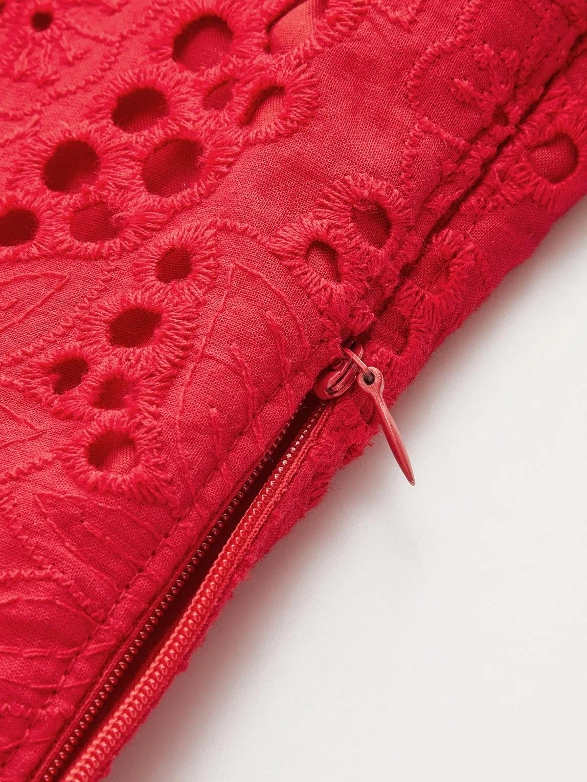 Eyelet Embroidery V-Neck Tank Top sold by COMMENSE product image thumbnail 4