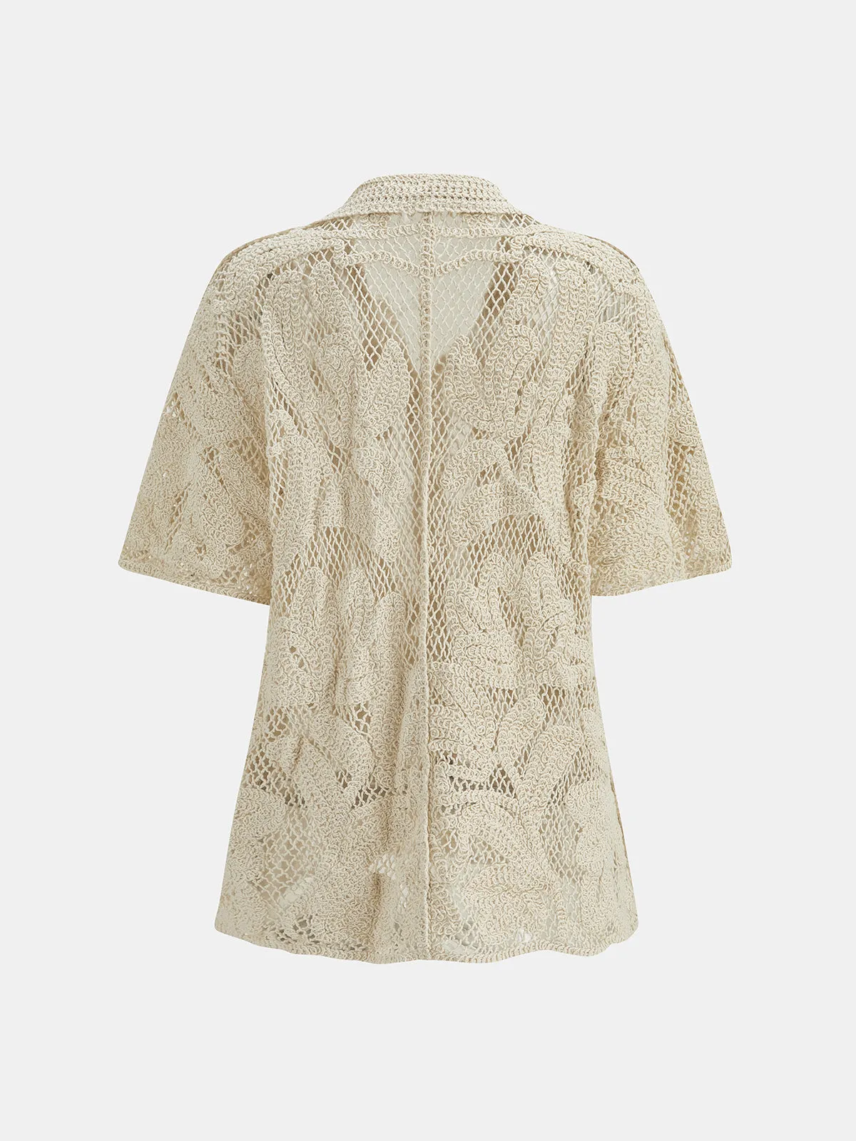 Lace Short Sleeve Shirt & Mini Skirt Set sold by COMMENSE product image thumbnail 4