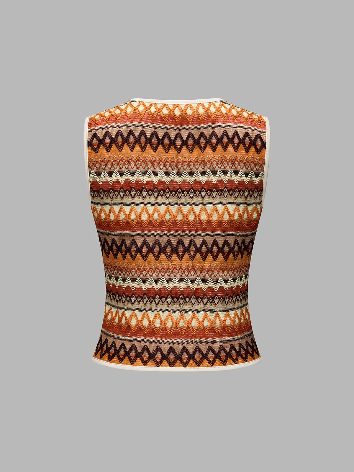 Chevron Knit Vest & Mini Skirt Set sold by COMMENSE product image thumbnail 3